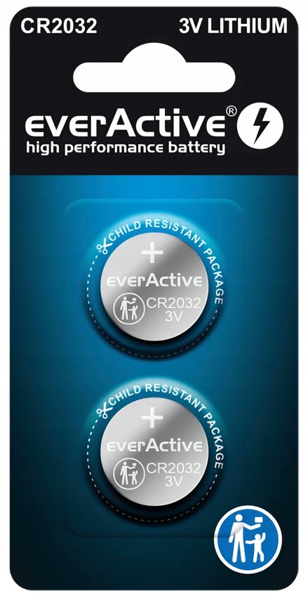 Bateria EverActive CR2032 3V Litowa 2szt.