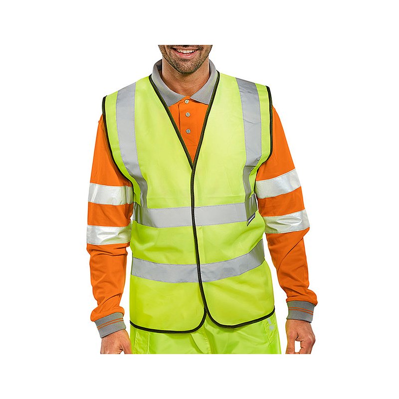 Kamizelka Ostrzegawcza Beeswift Rozm. 4XL Żółta  /BEESWIFT