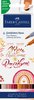 Pisak Akwarelowy Goldfaber Aqua Dwustronny Zestaw Do Handletteringu Boho 6 Szt. Faber-Castell