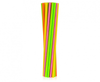 Rurki (słomki) pap. Fluor mix, 6x197mm / 24 szt.  /GoDan
