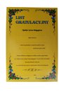 List Gratulacyjny A4 /W-X