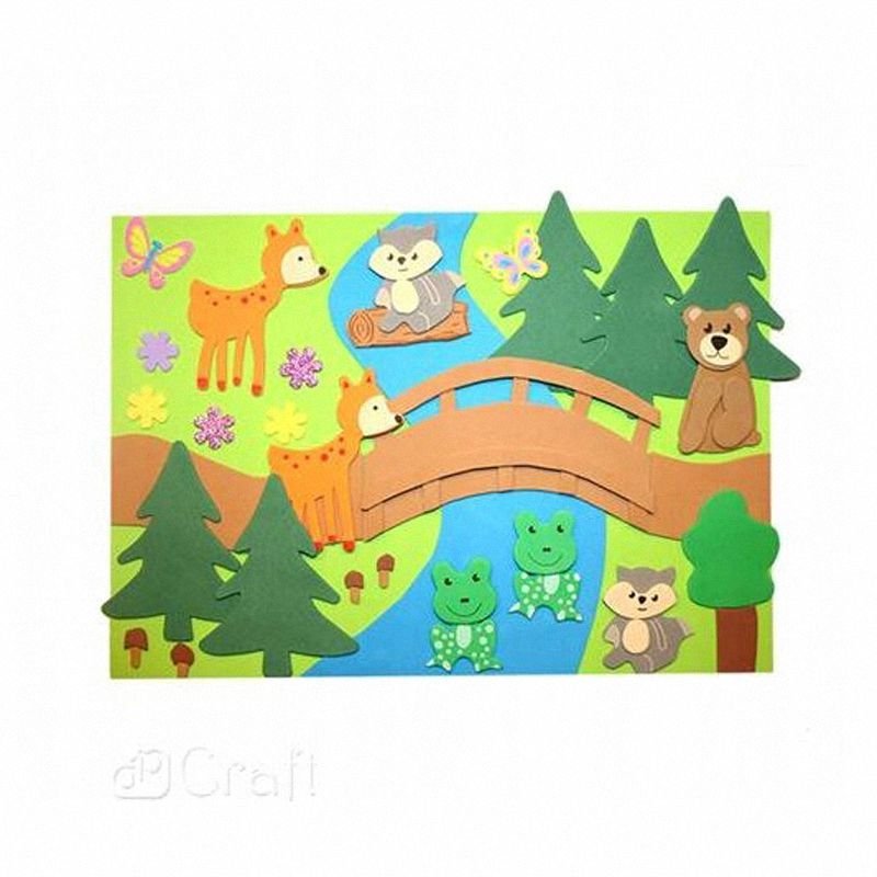 Naklejki z Pianki Zwierzątka Leśne 12szt. /DpCraft