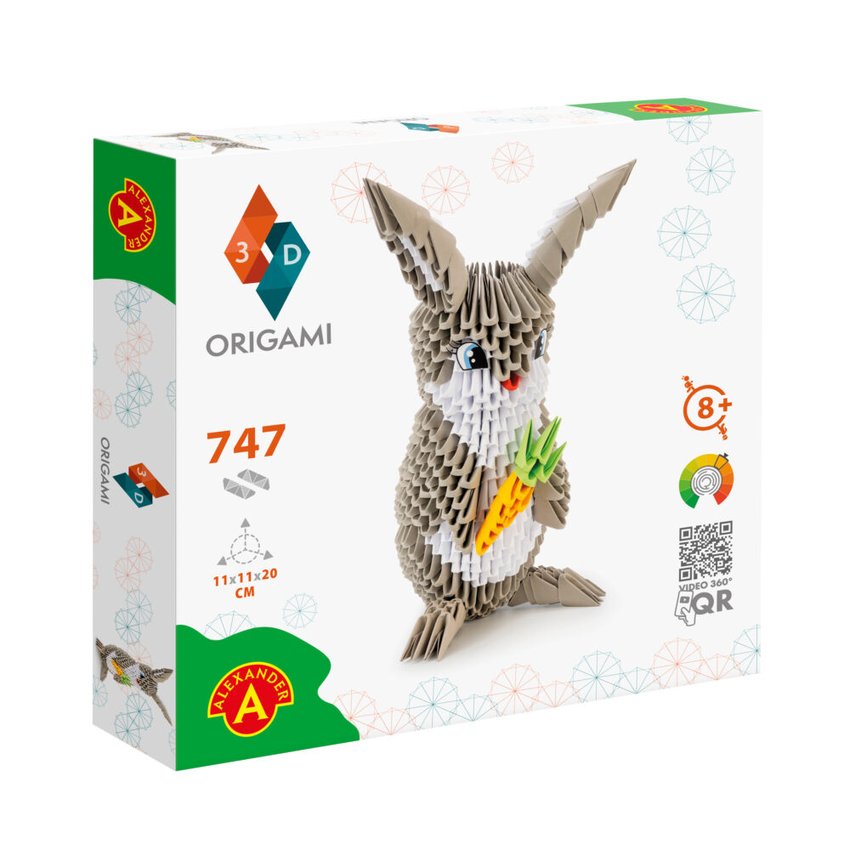 Origami Królik 3D 747el Pudełko /Alexander