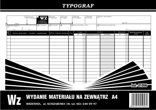WZ A4 Wielok. Poziom 01056 /Typograf