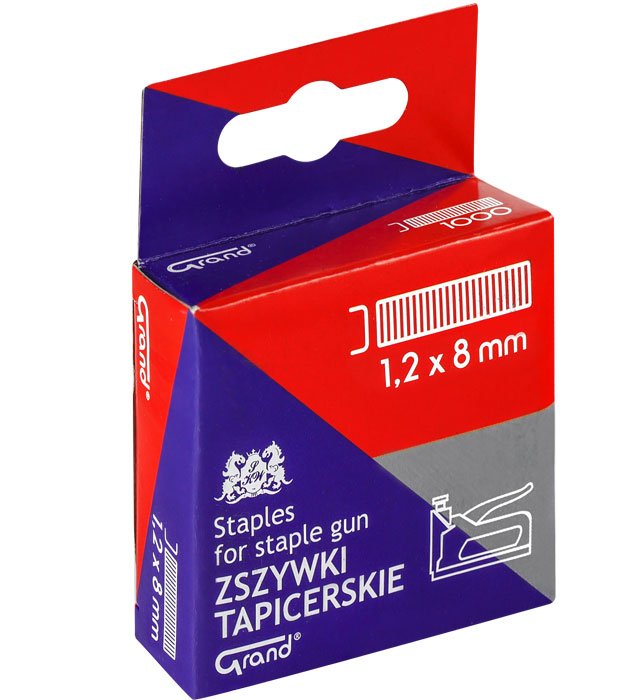 Zszywki do zszywacza tapicerskiego/takera 1,2x8mm  /GRAND