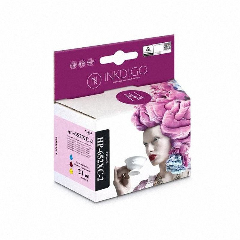 Tusz do HP 652 XL [F6V25AE] 1115/2135/3635/3835/4535/4675 Color / Inkdigo