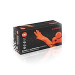 Rękawice Nitrylowe Bezpudrowe Emka 7.0 90 szt. Rozmiar XL Pomarańczowe /