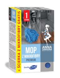 Mop z mikrofibry premium + Ścierka do podłogi z mikrofibry GRATIS! / AZ