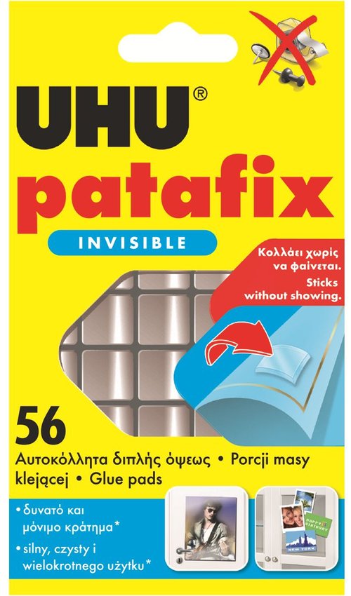 Płatki Samoprzylepne Patafix Invisible 56szt /Uhu