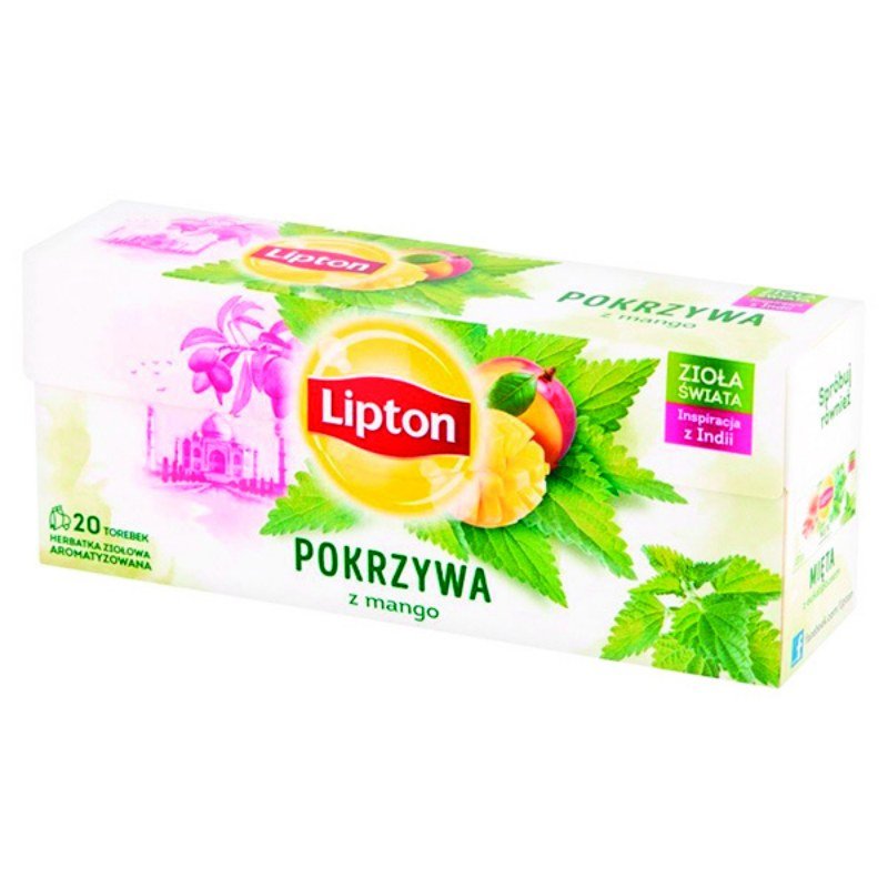 Herbata Lipton 20 Torebek Ziołowa Z Pokrzywą I Mango