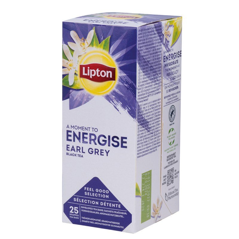 Herbata Lipton Energise Earl Grey 25 Torebek