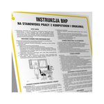 Znak TDC Instrukcja Postępowania na Stanowisku Pracy Z Komputerem I Drukarką /TDC