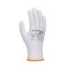 Rękawice Donau Safety Pu White Kat. II Rozm. 7 Białe  /DONAU SAFETY