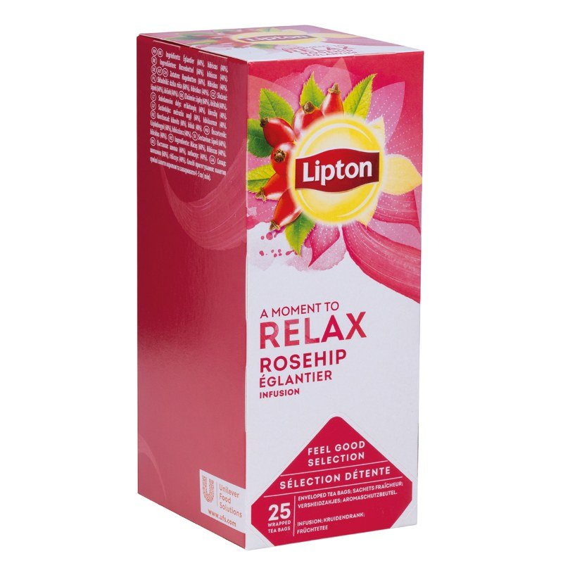 Herbata Lipton Relax Dzika Róża 25 Torebek