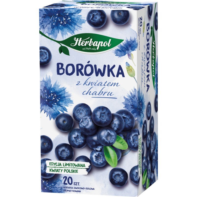 Herbata Herbapol Ziołowo-Owocowa 20 Torebek Borówka Z Kwiatem Chabru