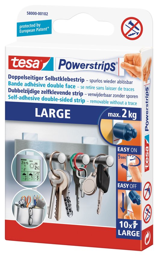 Plastry Samoprzylepne Powerstrips 10 Szt. / Tesa