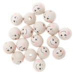 Koraliki Drewniane Kulki 2cm 40g Buźki / DpCraft