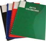 Teczka Akta Osobowe T02 Bindowana + Opis ABCDE Czerwone  /Konfex