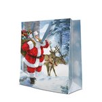Torebka Ozdobna Standard (26x33x13cm) Santa is Here /Paw