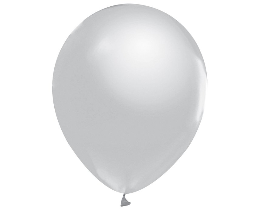 #BL Balony Beauty&Charm, metaliki srebrne 12 cali/ 10 szt.