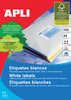 Etykiety Uniwersalne Apli 70X169mm Prostokątne Białe 100 Ark.