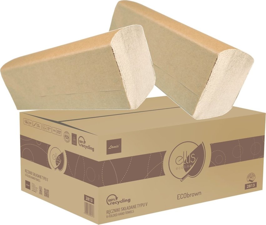 Ręcznik ZZ 3000 Ellis Ecoline EcoBrown (Makulatura) [2813] Brązowy