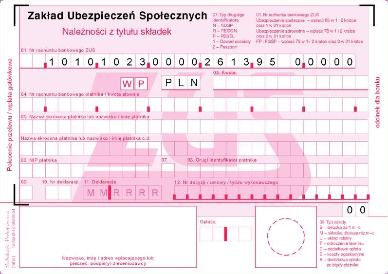Polecenie Przel. ZUS A6 (2-odc.) 450-5 /MiP