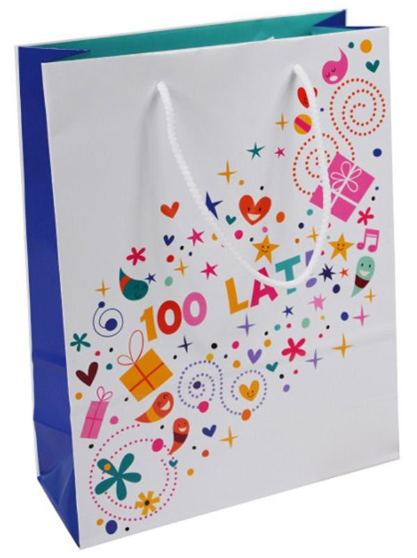 Torebka Na Prezenty Office Products Laminowana 24X10X32Cm Dziecięca Mix Wzorów