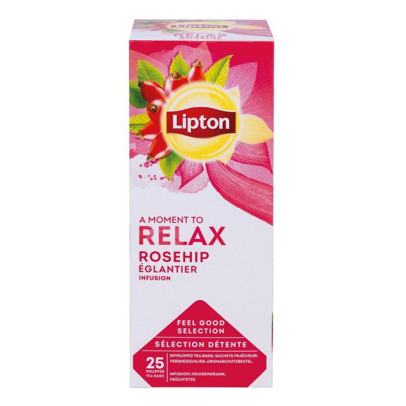 Herbata Lipton Relax Dzika Róża 25 Torebek