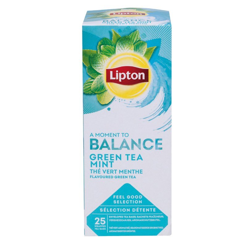 Herbata Lipton Balance Green Tea Mint 25 Torebek