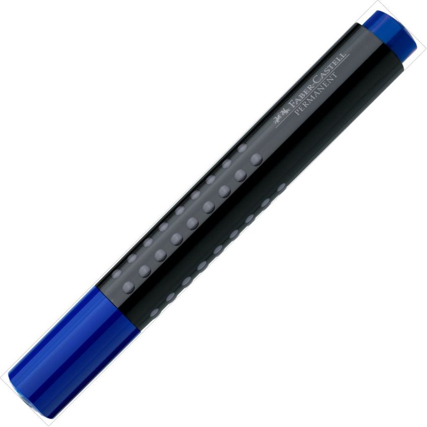 Grip Marker Permanentny Niebieski Końcówka Ścięta Faber-Castell