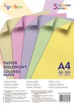Papier Kolorowy Gimboo A4 100 Arkuszy 80Gsm 5 Kolorów Pastelowych