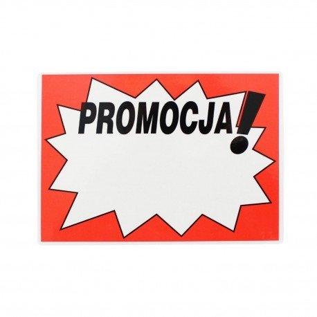 Cena Laminacyjna Napis Promocja Duża