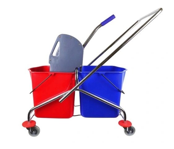 Wózek Dwuwiaderkowy 2x25L Metal [357965] /CleanPro