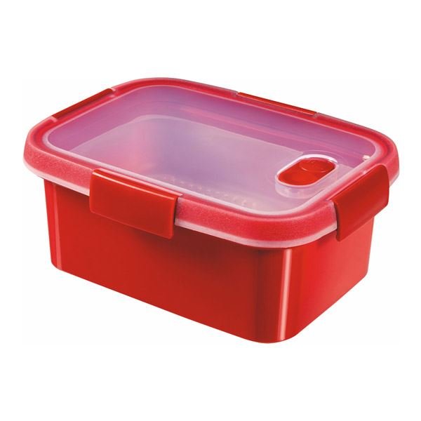 Pojemnik Na Żywność Prostokątny Smart Micro-Wave Steamer 1,2L Czerwony / Curver 232584