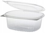 Pojemniki sałatkowe z pokrywką, PET, 1500ml Owal 50szt.  /Papstar
