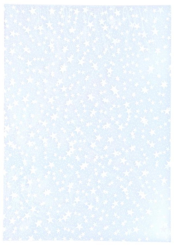 Torebka Ozdobna Celofan 25x35cm Przezroczysta A'25 Gwiazdki /Polsyr