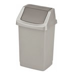 Kosz Na Śmieci  9L Click Uchylny Srebrny / Curver 174988
