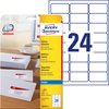 Samoprzylepne etykiety adresowe Avery x 24/A4 A'25 białe No.J8159-25
