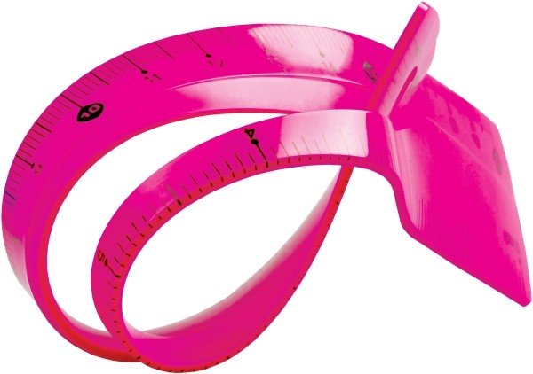 Linijka 20cm Elastyczna BL020-RB Różowa /Tetis