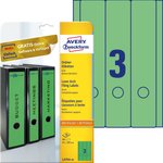 Etykiety do segregatora Avery 61x297  3/A4 A'20 Zielone No.L4754-20