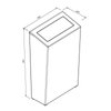 Kosz Na Śmieci z Pokrywą Wiszący 50L Stal Szlachetna Mat /Faneco