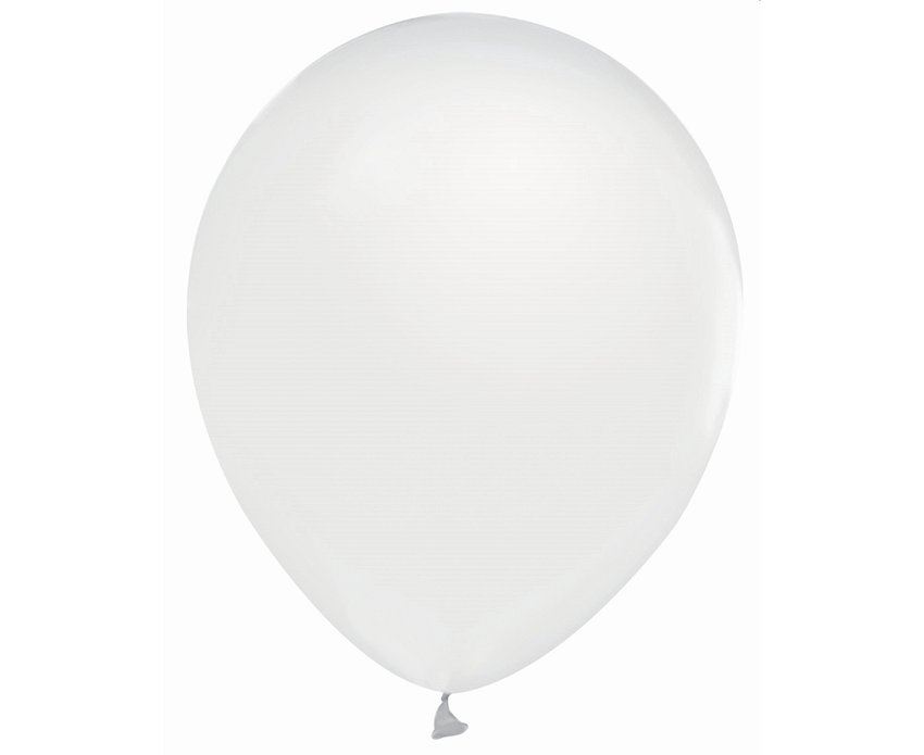 Balony Beauty&Charm, metaliki białe 12"/ 50 szt. /GoDan