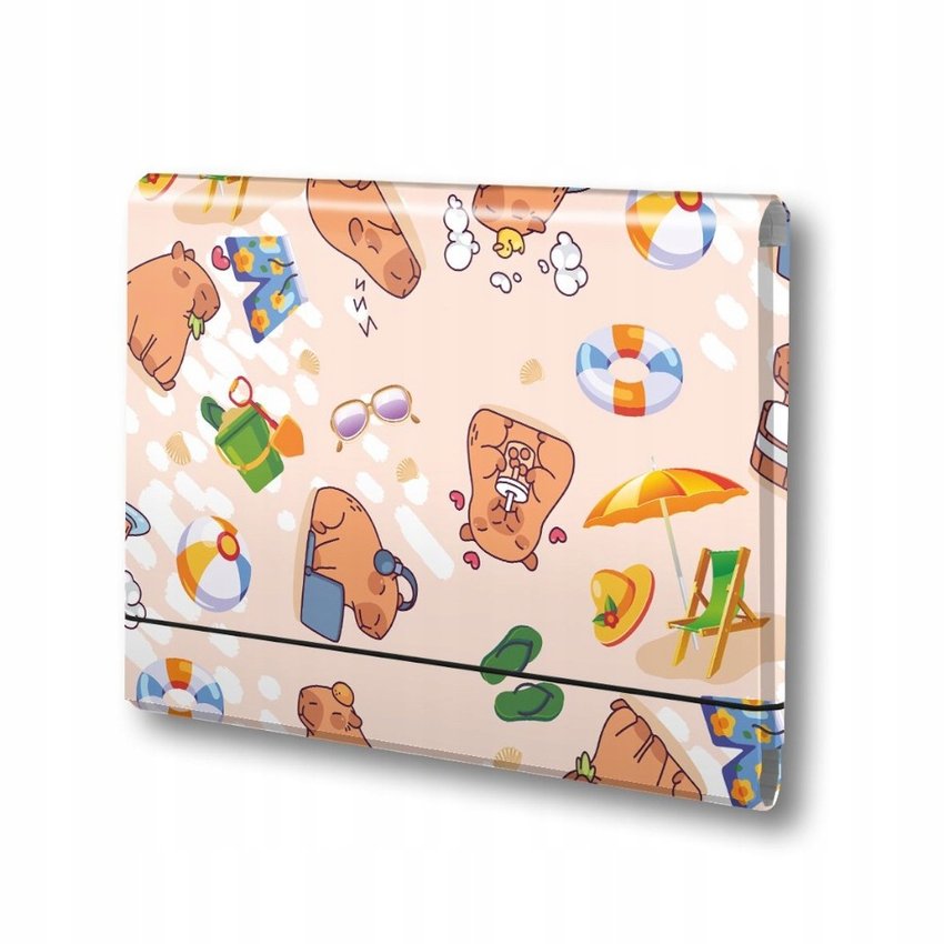 Teczka Skrzydłowa z Gumką A5 Kapibara Plaża /Penmate