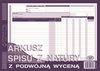 Arkusz Spisu z Natury z Podwójną Wyceną A4 Wielok. Poziom 342-1 /MiP