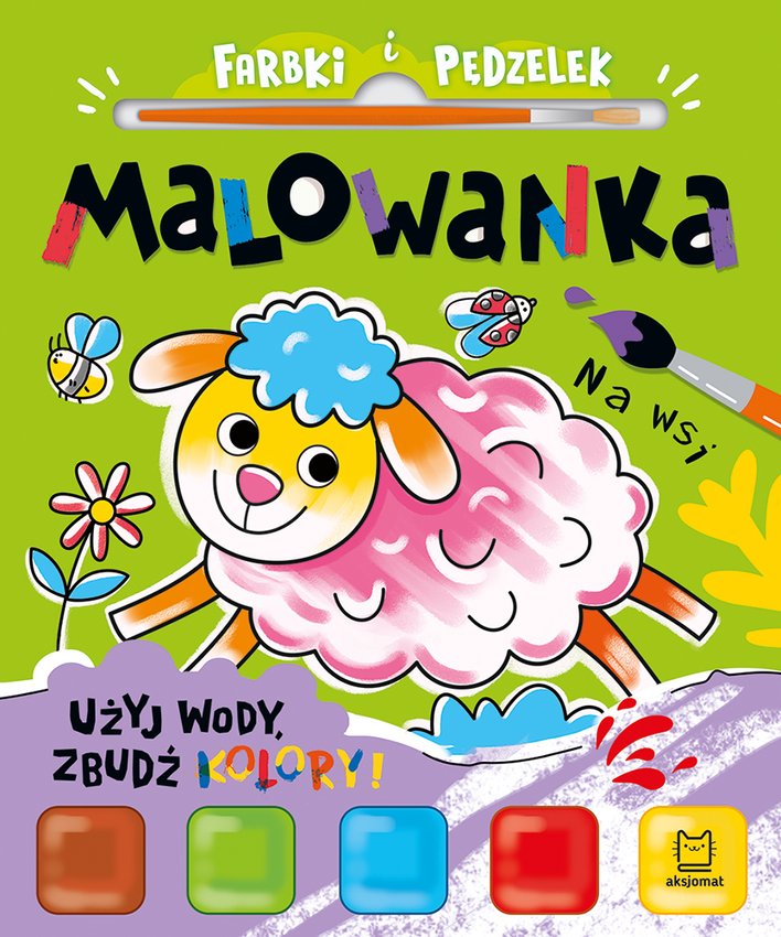 Malowanka 200x240 Na Wsi Farbki + Pędzel /Aksjomat