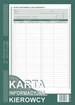 Karta Informacyjna Kierowcy A4 Offset 824-1 /MiP