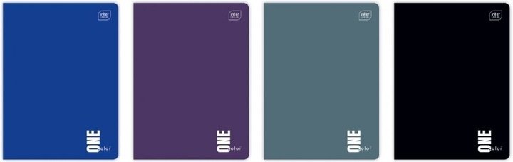 Zestaw (x10) Zeszyt A5/60 Kratka One Color MIX / Interdruk