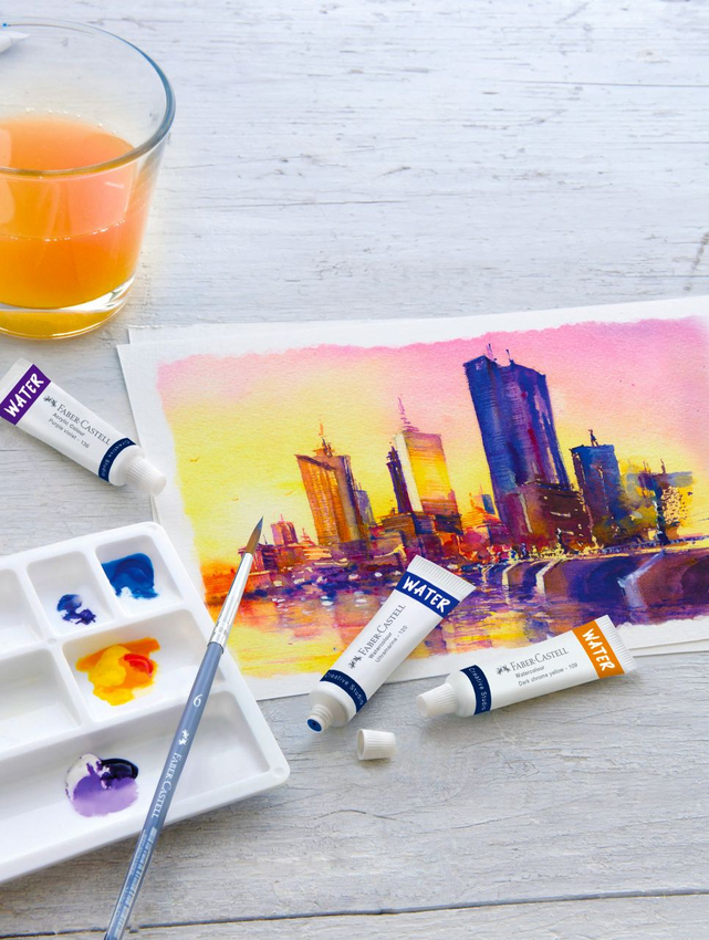 Farby Akwarelowe Cs W Tubkach 24 Kol. Opakowanie Kartonowe Faber-Castell