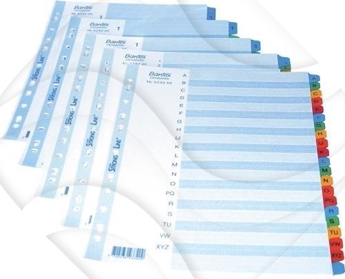 Przekładki Pap. A4 Numeryczne 1-5 6235 /Bantex